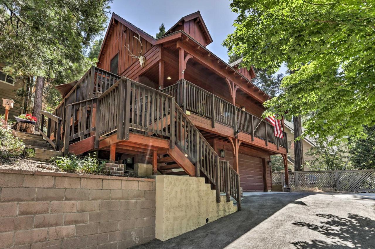 Steps To Lake Cabin With Deck In Lake Arrowhead Villa Exterior photo