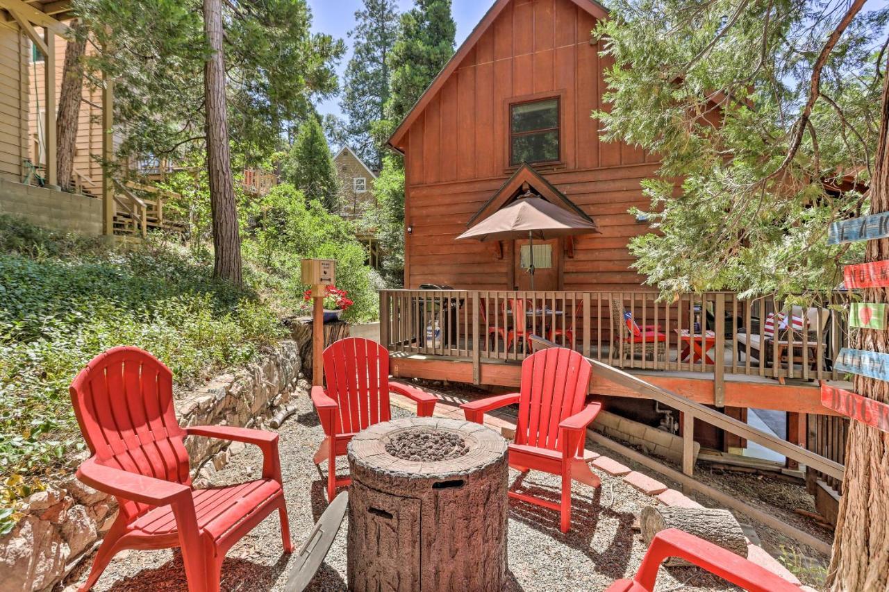 Steps To Lake Cabin With Deck In Lake Arrowhead Villa Exterior photo