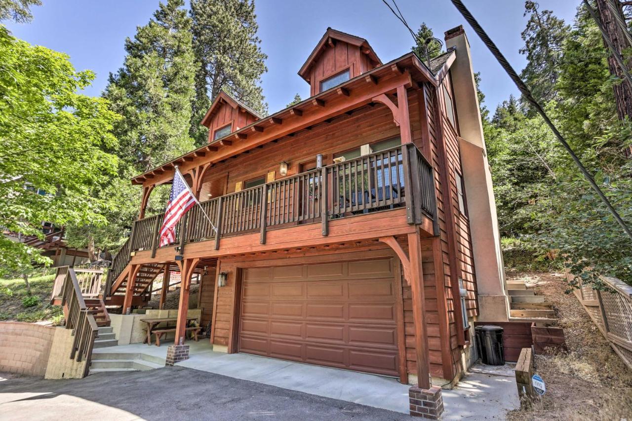 Steps To Lake Cabin With Deck In Lake Arrowhead Villa Exterior photo